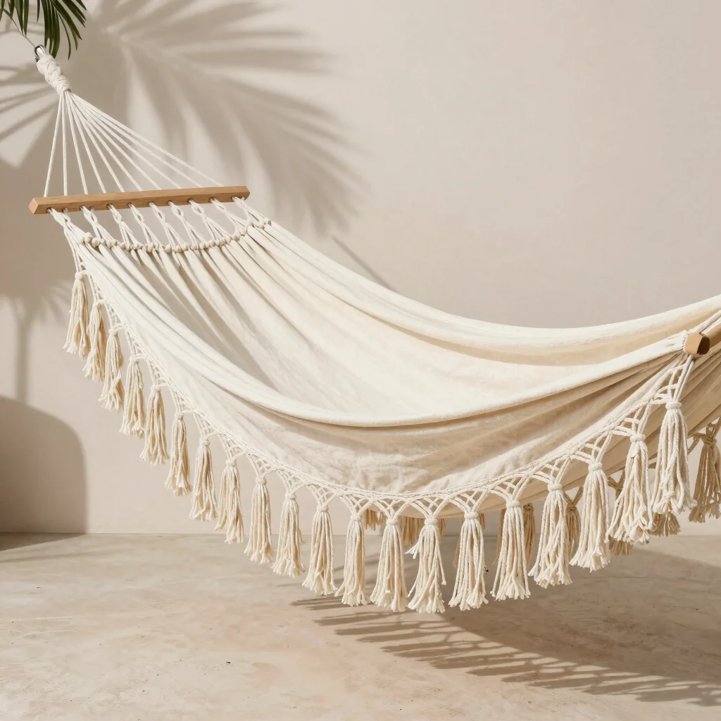 El Yunque Handwoven Fringe Hammock